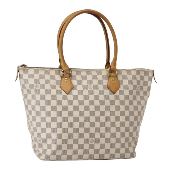 LOUIS VUITTON Damier Azur Saleya MM Tote Bag N51185 LV Auth 143835 - Picture 2 of 16